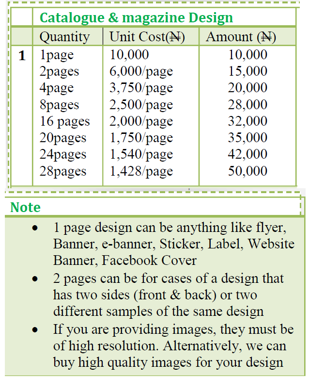 eloquent graphic design pricing